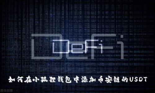 如何在小狐狸钱包中添加币安链的USDT